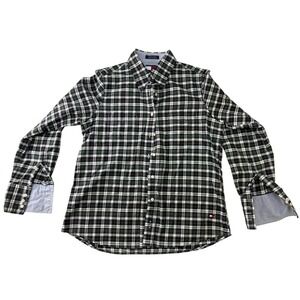 Tommy HIlfiger shirt Men's size 8 plaid multicolor button-down long-sleeve